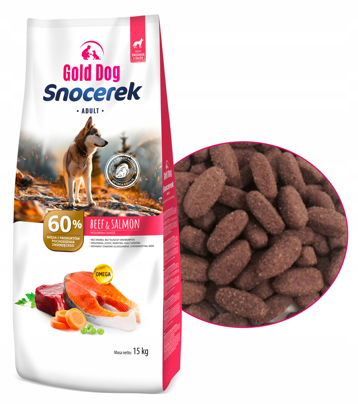 Food for Labrador GOLDDOG 15kg beef salmon Manufacturer code 4011290430046