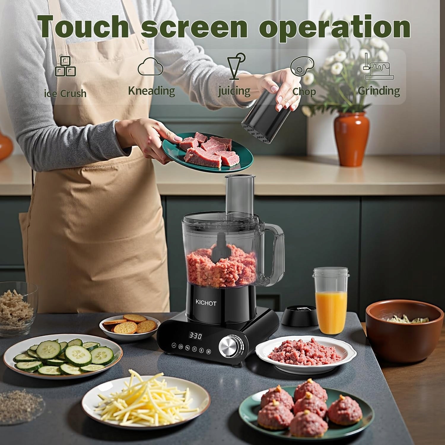 Food processor and incisor 2,5 L with accessories grinding bowl 1500W Manufacturer code C20