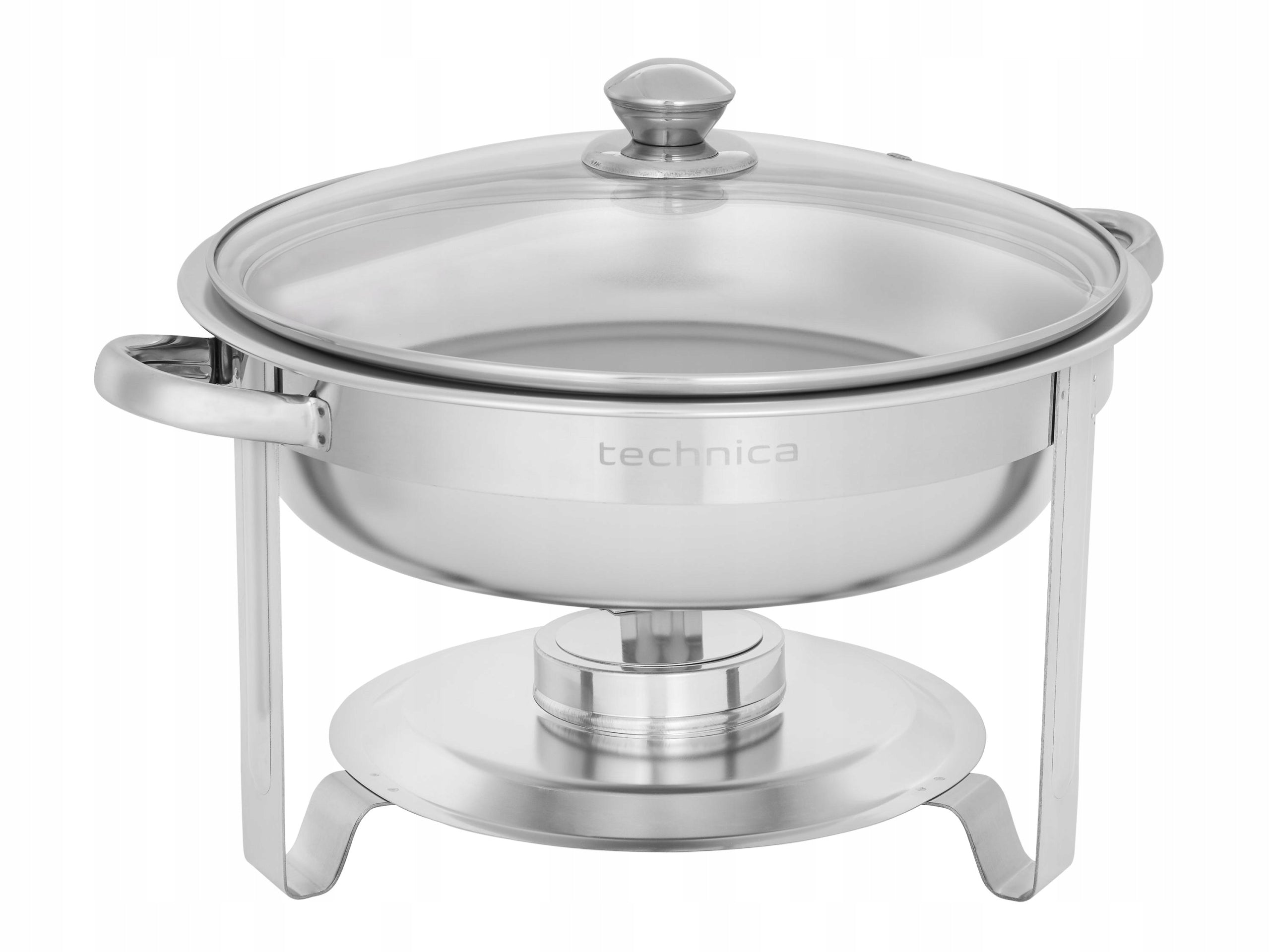Food service heater for round paste 3,5L glass cover TECHNICA
