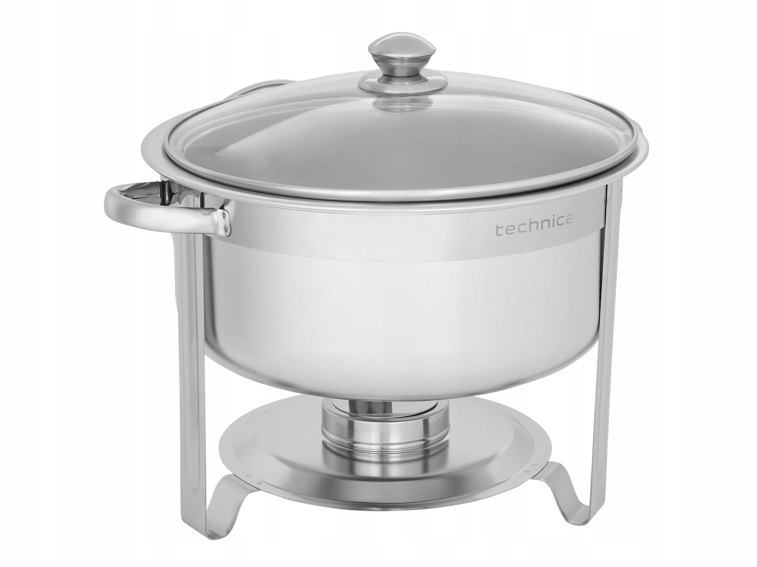 Food service heater for round paste 7,5L glass cover TECHNICA
