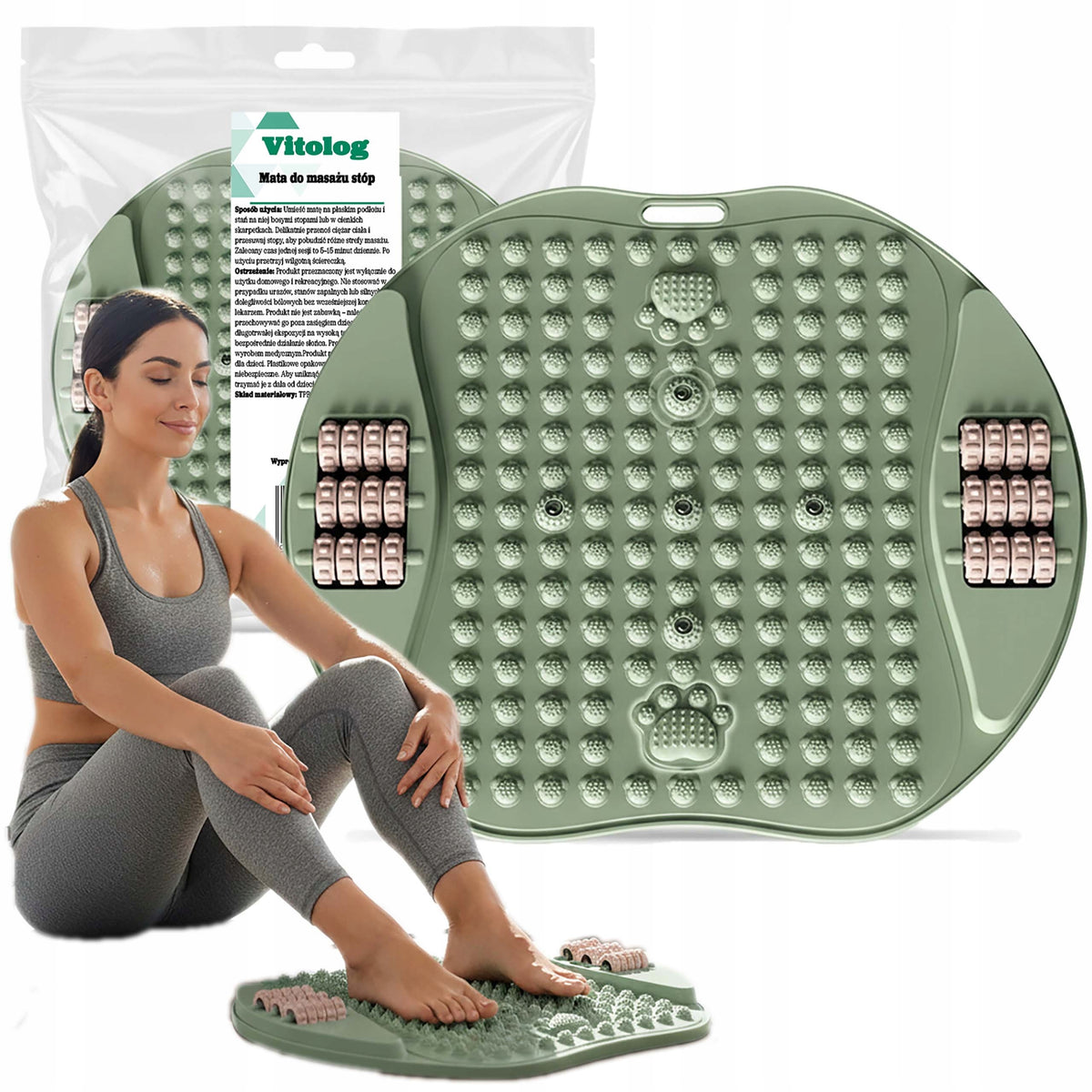 Foot Massage Acupressure Mat Massager with Sensory XXL Massage Spikes