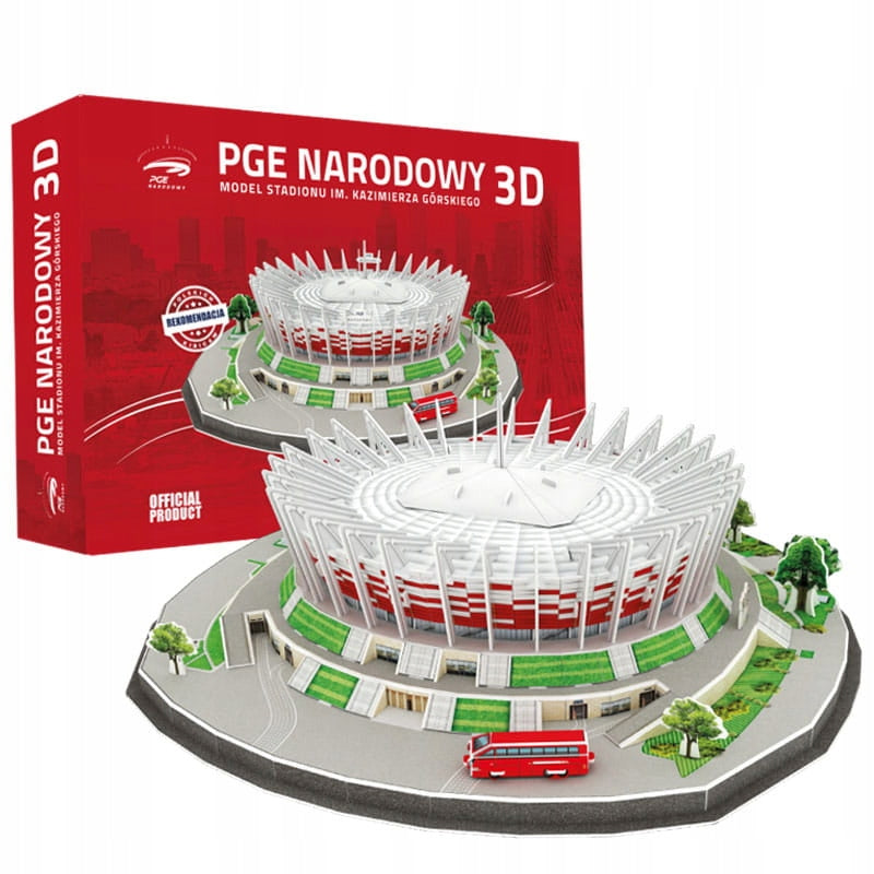 Football stadium - PGE NATIONAL - Puzzle 3D 143 elements - club model