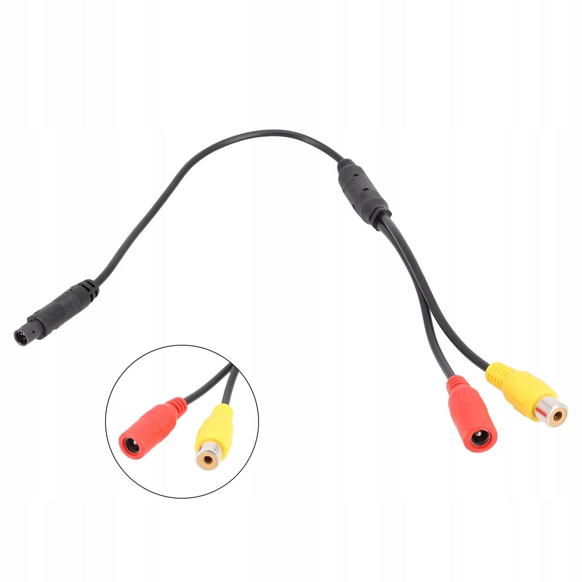 For 4-Pin Male to RCA CVBS Car Camera for 4PIN Reversing Camera - AV