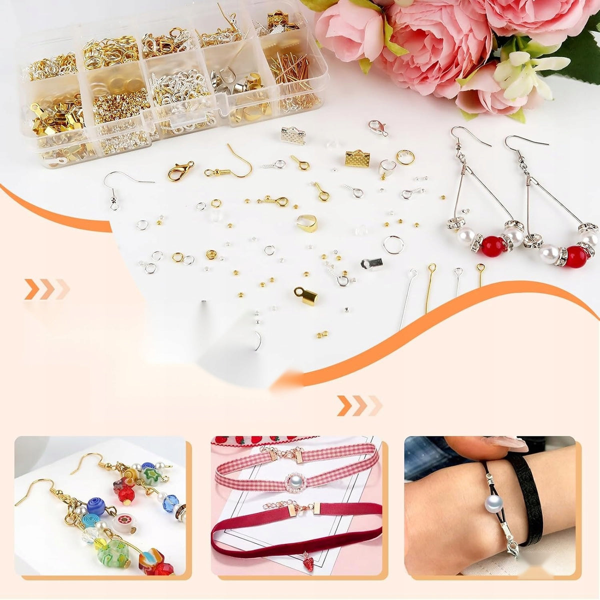 For jewelry set 1120 pieces diy necklace bracelet earrings Manufacturer code 5908107506508