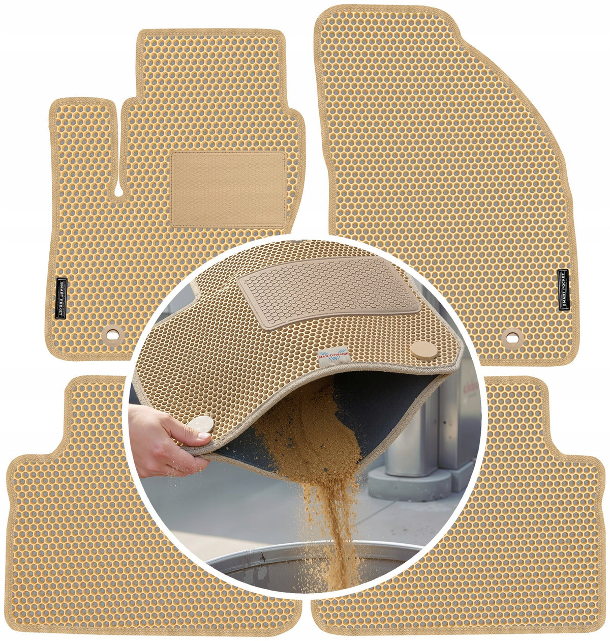 Ford C-Max I 2003-2010 EVA SMART POCKET Rugs