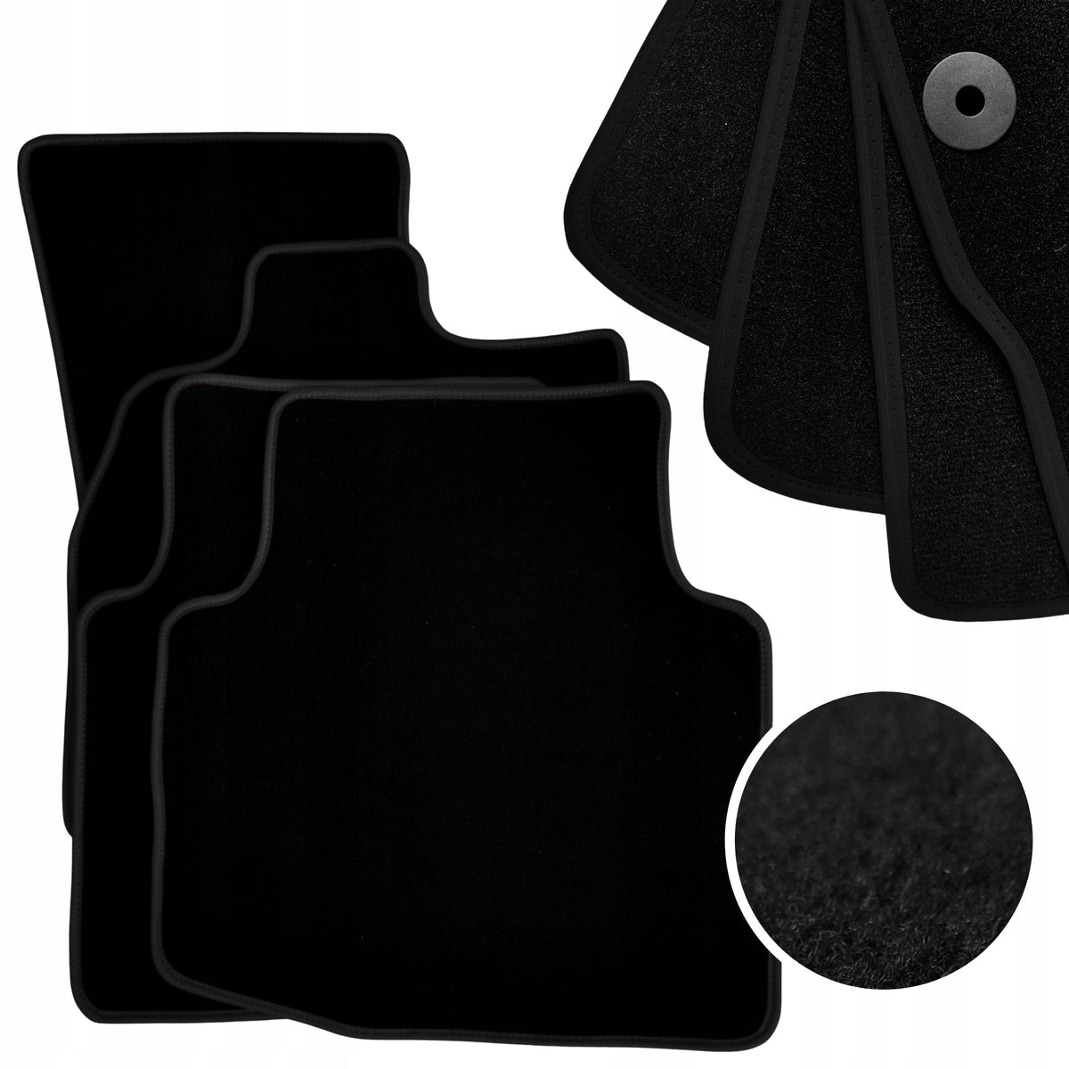 Ford Fiesta MK7 LIFT 2011-2017 Velour Rugs for Car Wiper Blade B Manufacturer's catalog number Dywaniki Welurowe Ford