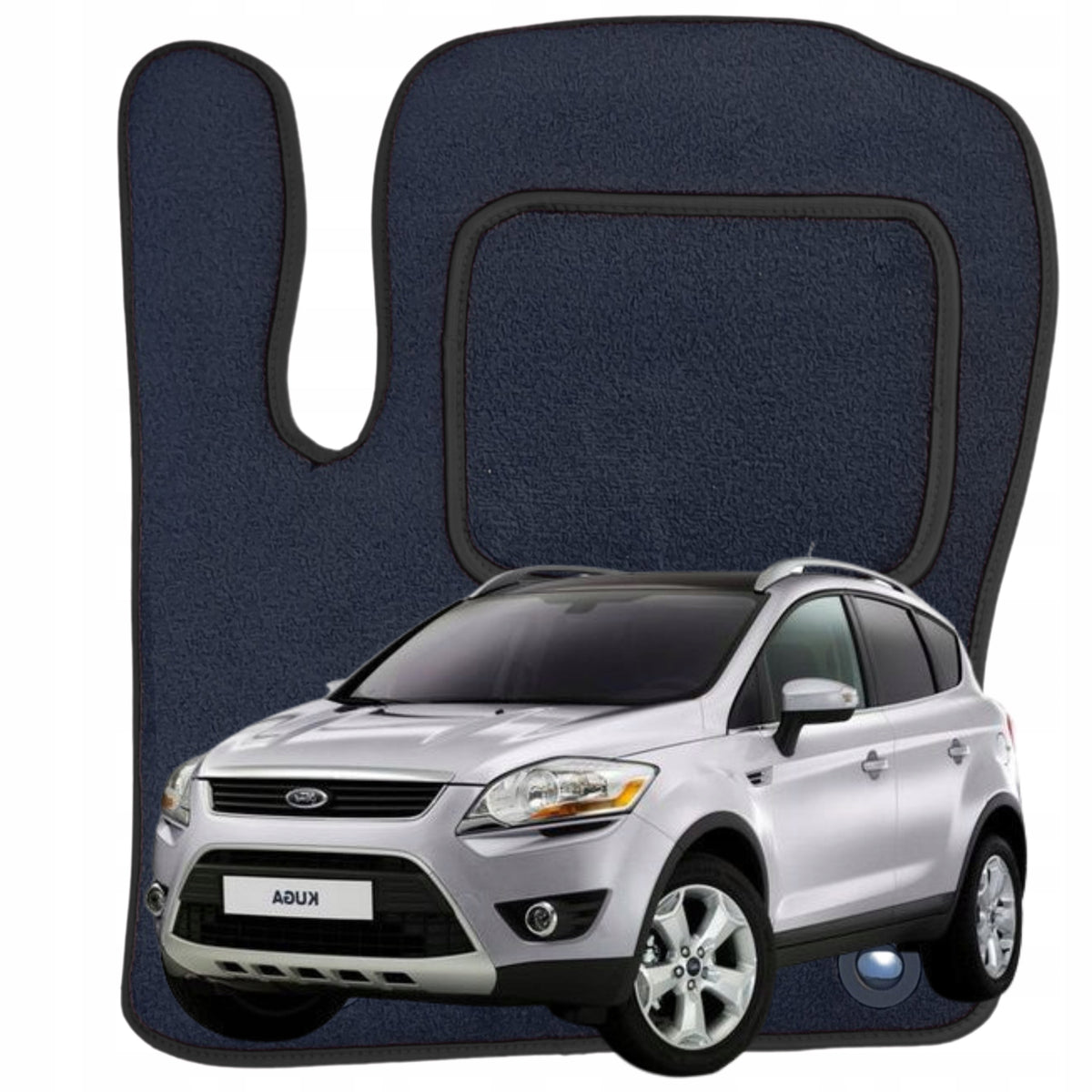 Ford Kuga 2008-2011r. Velour Rug for Car Rug Driver B