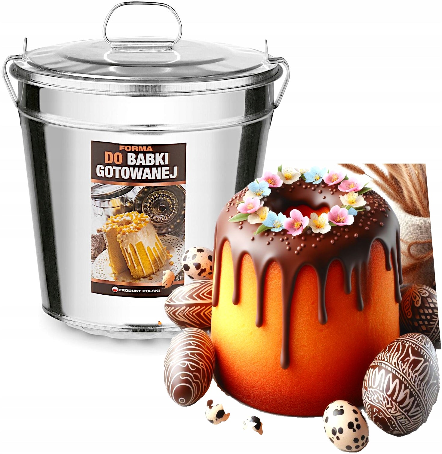 Form for cooked plantain + recipe - large - 2,3 L