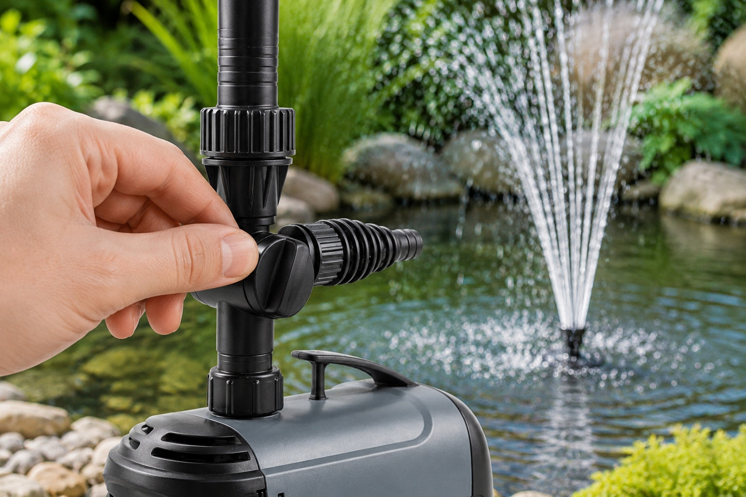 Fountain Pump For Pond Water Saving 24W 1400L/h Feeding 1,8m Pump capacity l/h 1001 - 1600 l/h