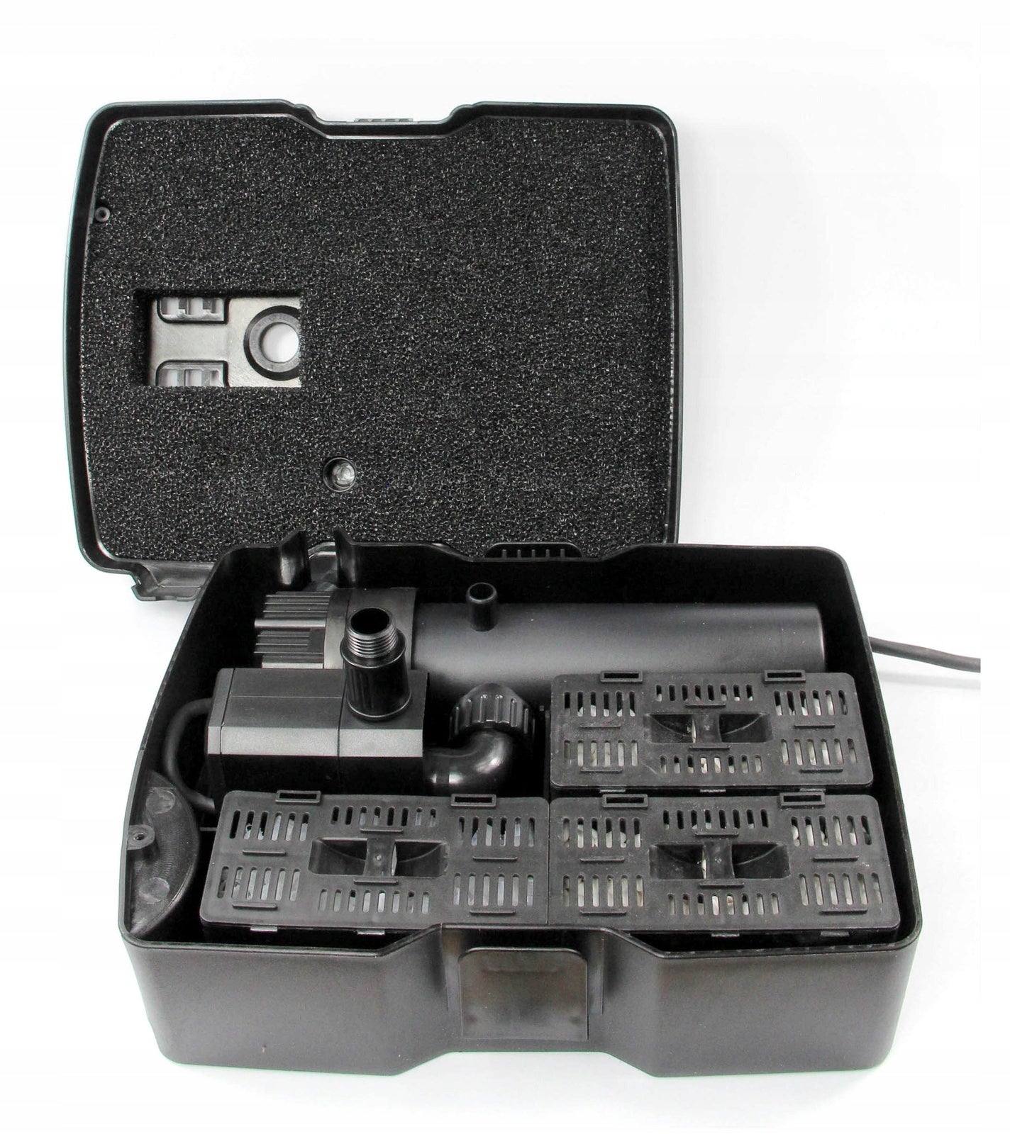 Fountain pump 2500l/h 3 effects water filtration lamp UV-C 11W to 5000L Power 57 W