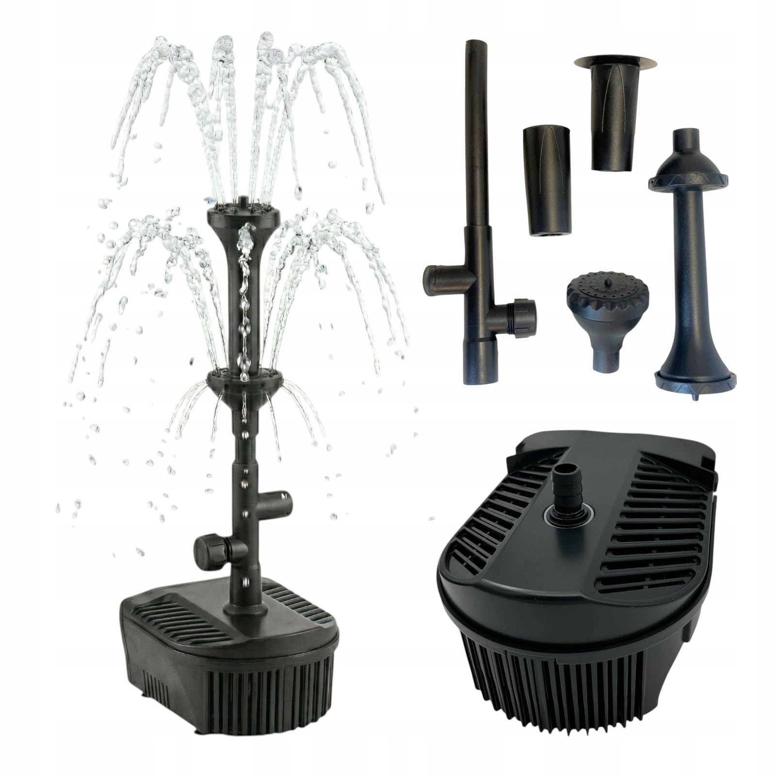 Fountain pump for pond pond 3000L/H HSB-1200BF SET WITH NOZZLES 60W