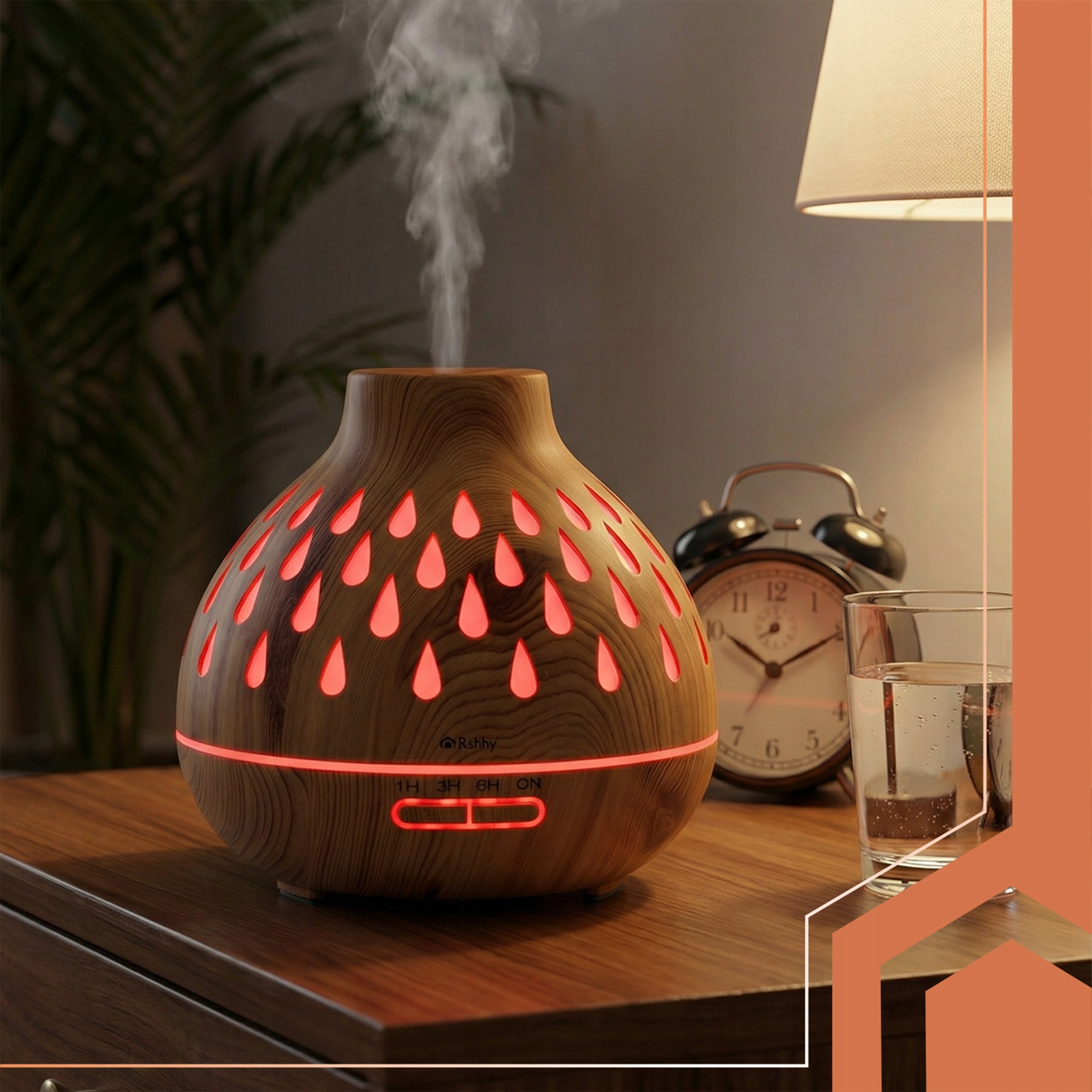 Fragrance diffuser Humidifier Puri Ruhhy 400ml Aromatherapy LED Backlight Brand Ruhhy