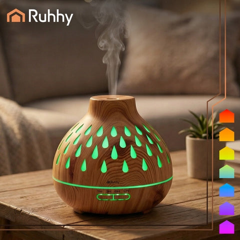 Fragrance diffuser Humidifier Puri Ruhhy 400ml Aromatherapy LED Backlight