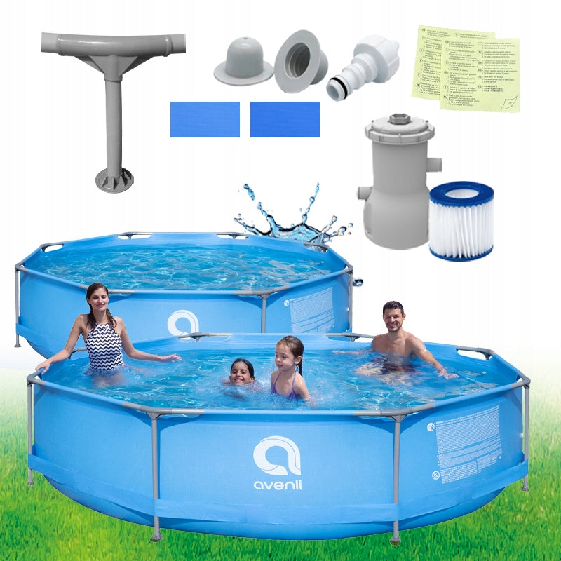 Frame pool Avenli round blue 300x76 cm