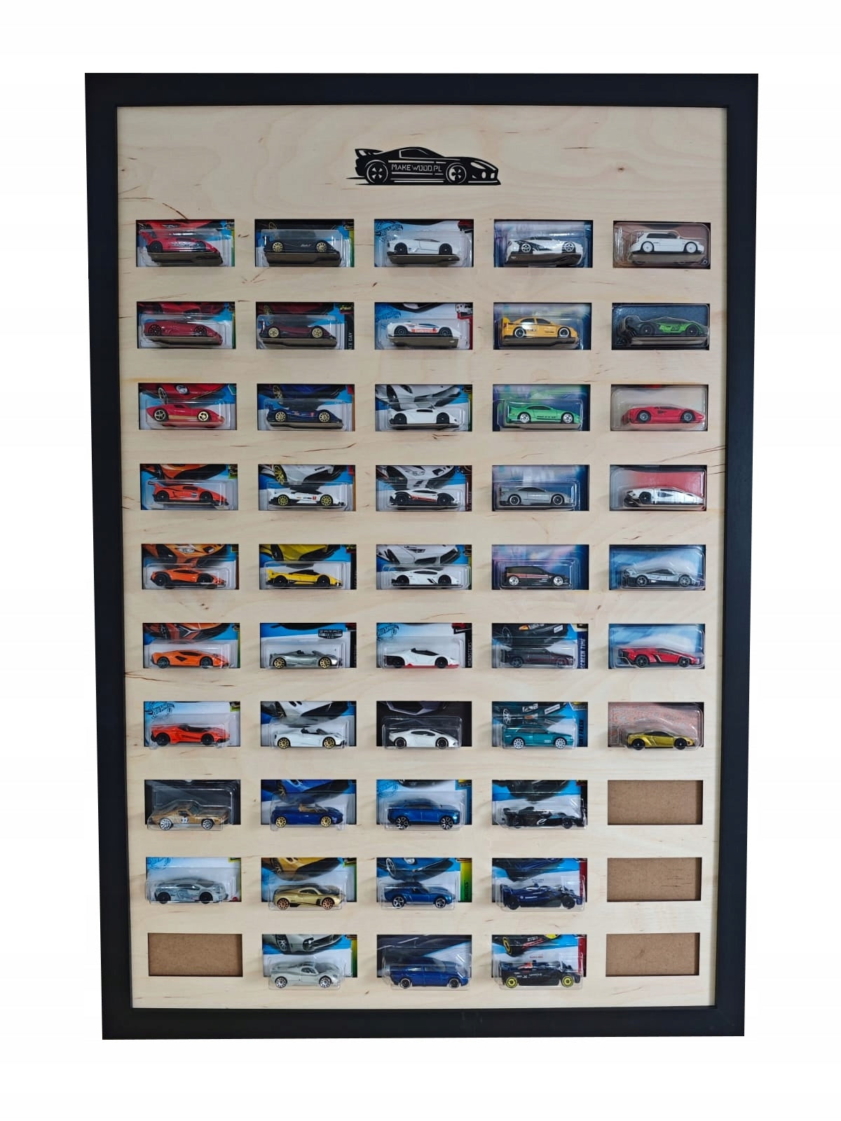 Frame shelf for model cars collectible HW 1:64 - frame for 50 models