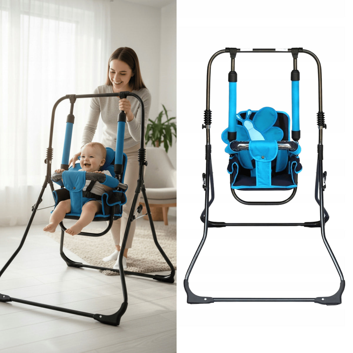 Freestanding Folding Swing Gift for Kids Stable Large 3in1