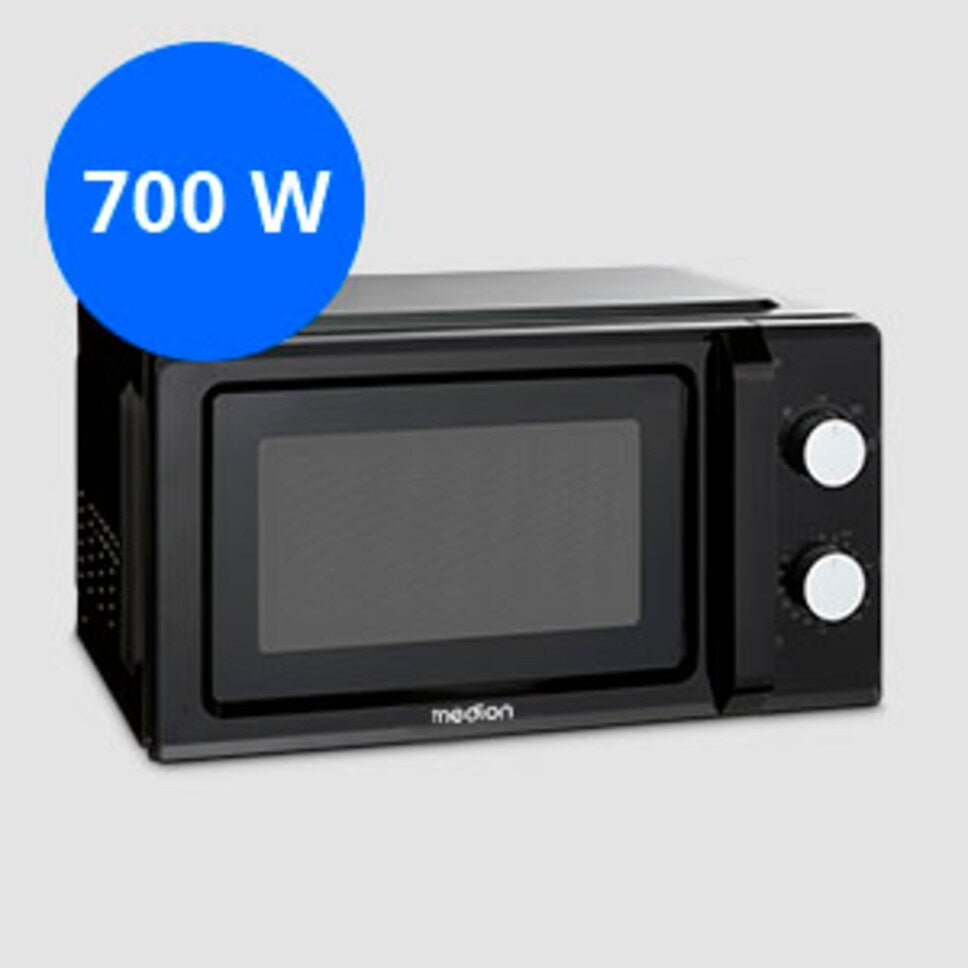 Freestanding Microwave Oven Medion, 700W, Black, Compact, Lightweight Brand Medion