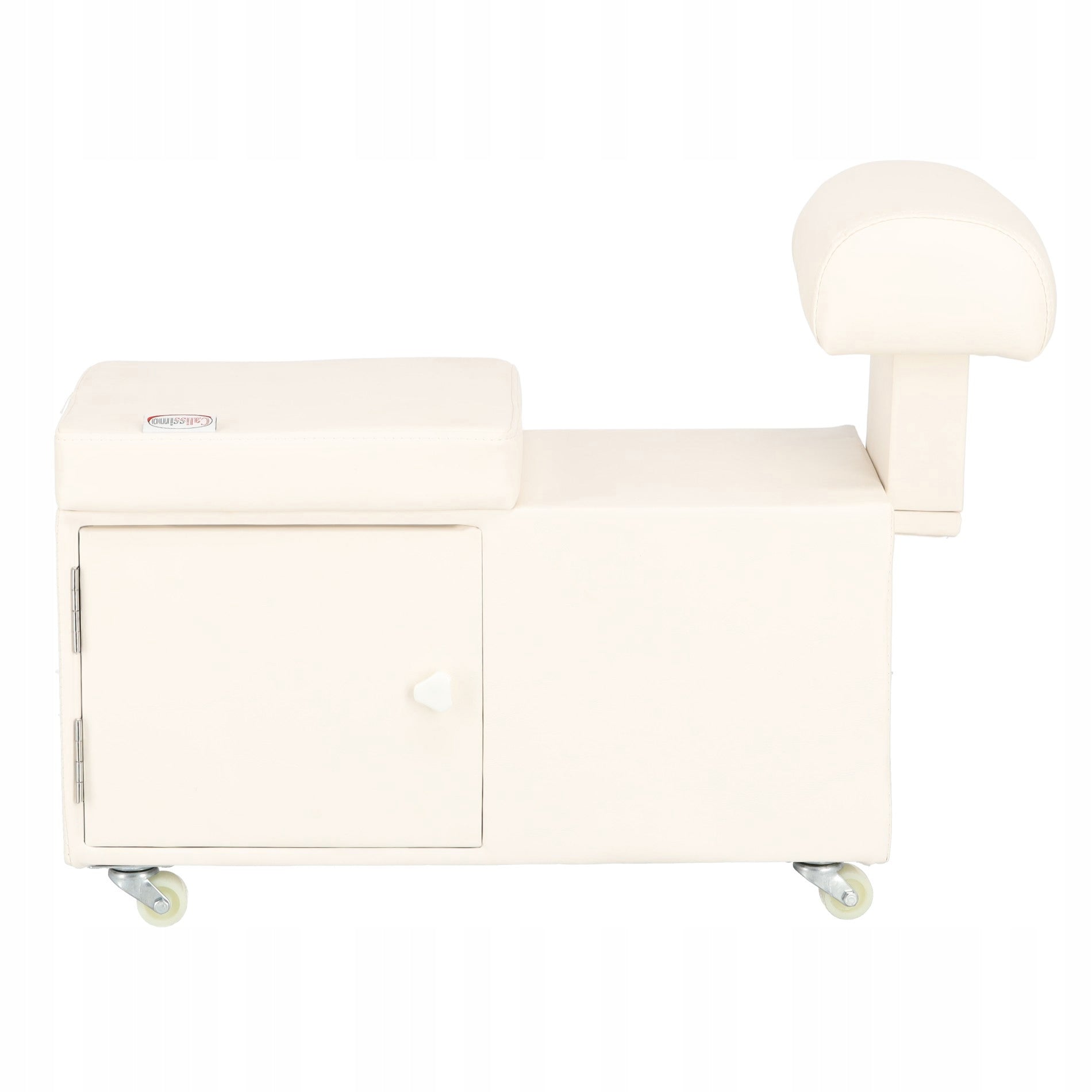 Freestanding cosmetic footrest for pedicure pouf for beauty salons Model POD-PEDI-NEW-CREAM