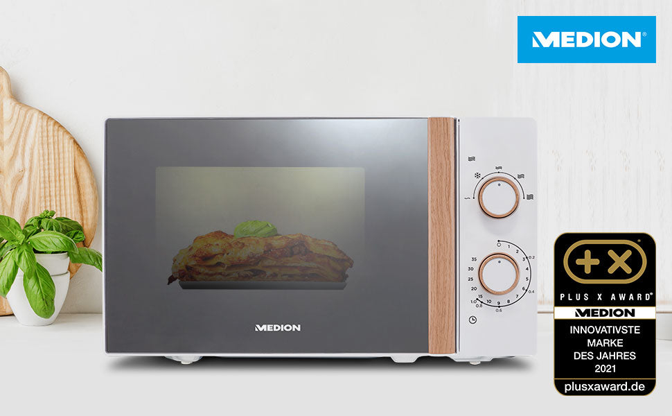 Freestanding microwave oven 20L RETRO Medion MD 10596 WOOD Manufacturer code MD10596