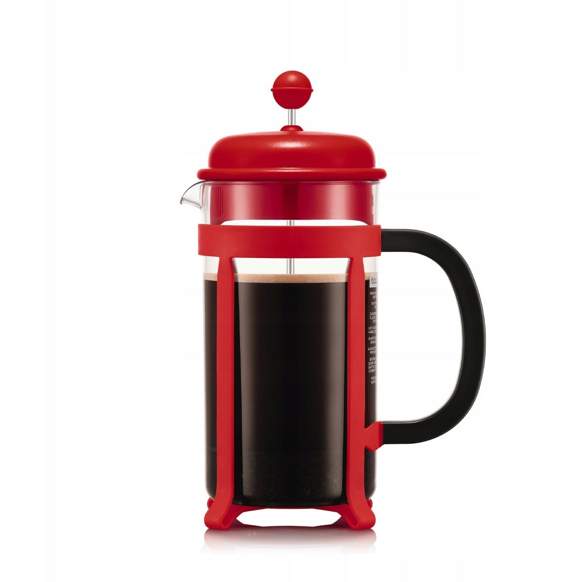 French press brewer Bodum Java 1 l glass red 8 cups Brand Bodum