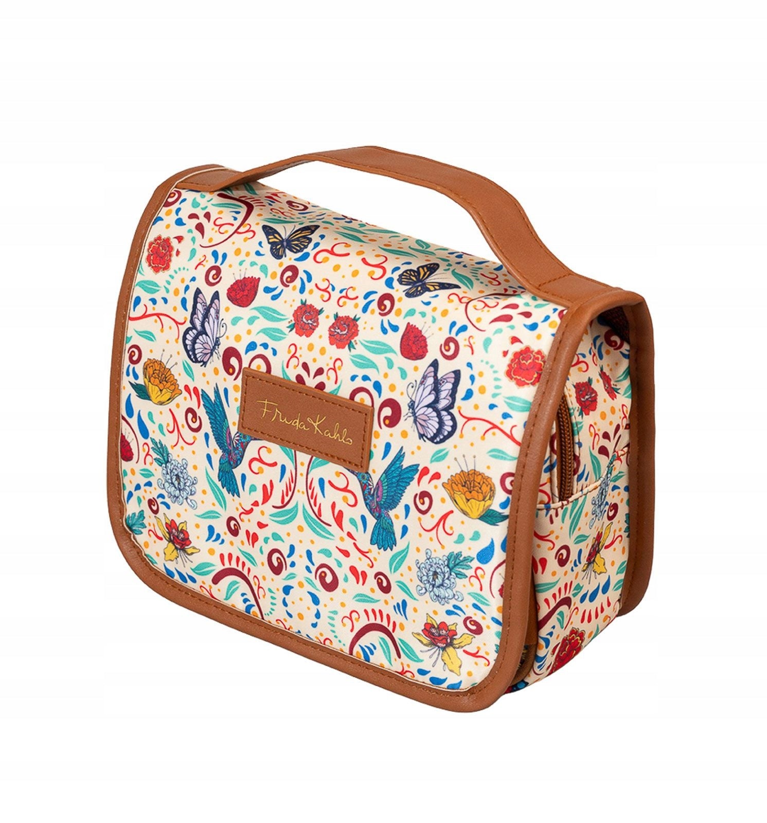Frida Kahlo Women's Cosmetic Bag Hanging Travel Tourist with Handle