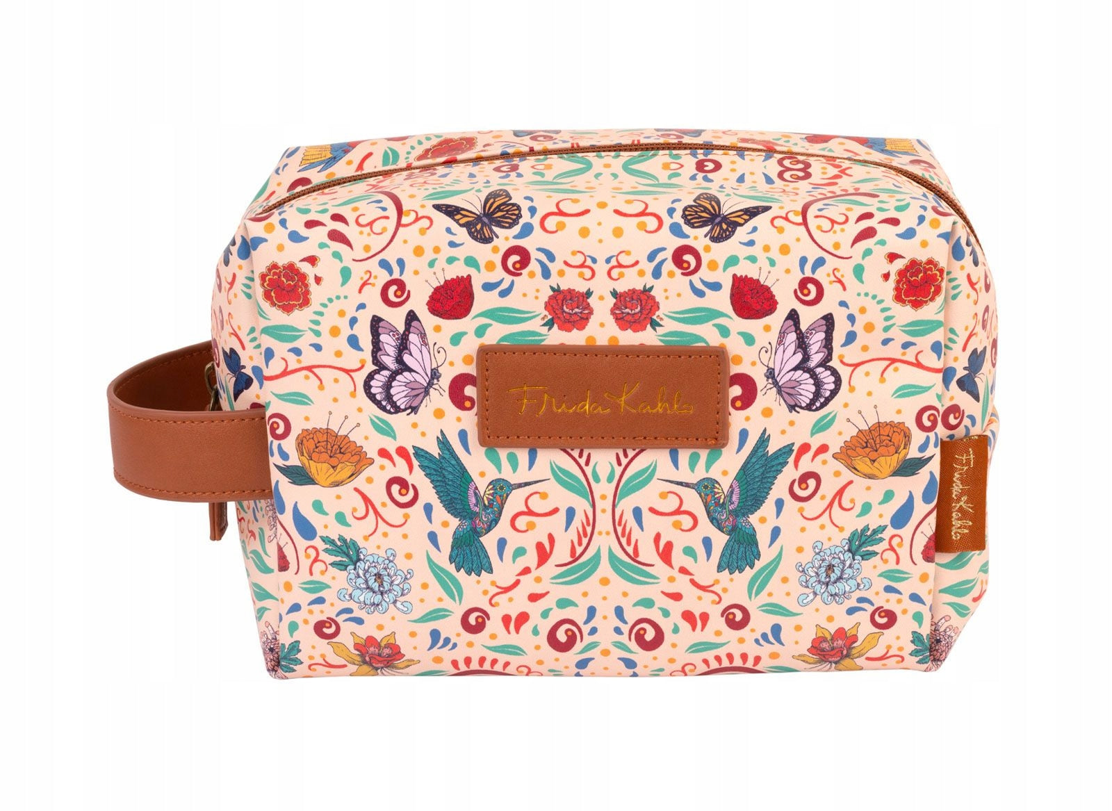 Frida Kahlo Women's Travel Cosmetic Bag with Handle Gift for Girlfriend