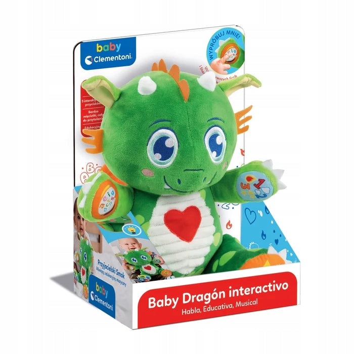 Friendly dragon interactive plush Clementoni 50938