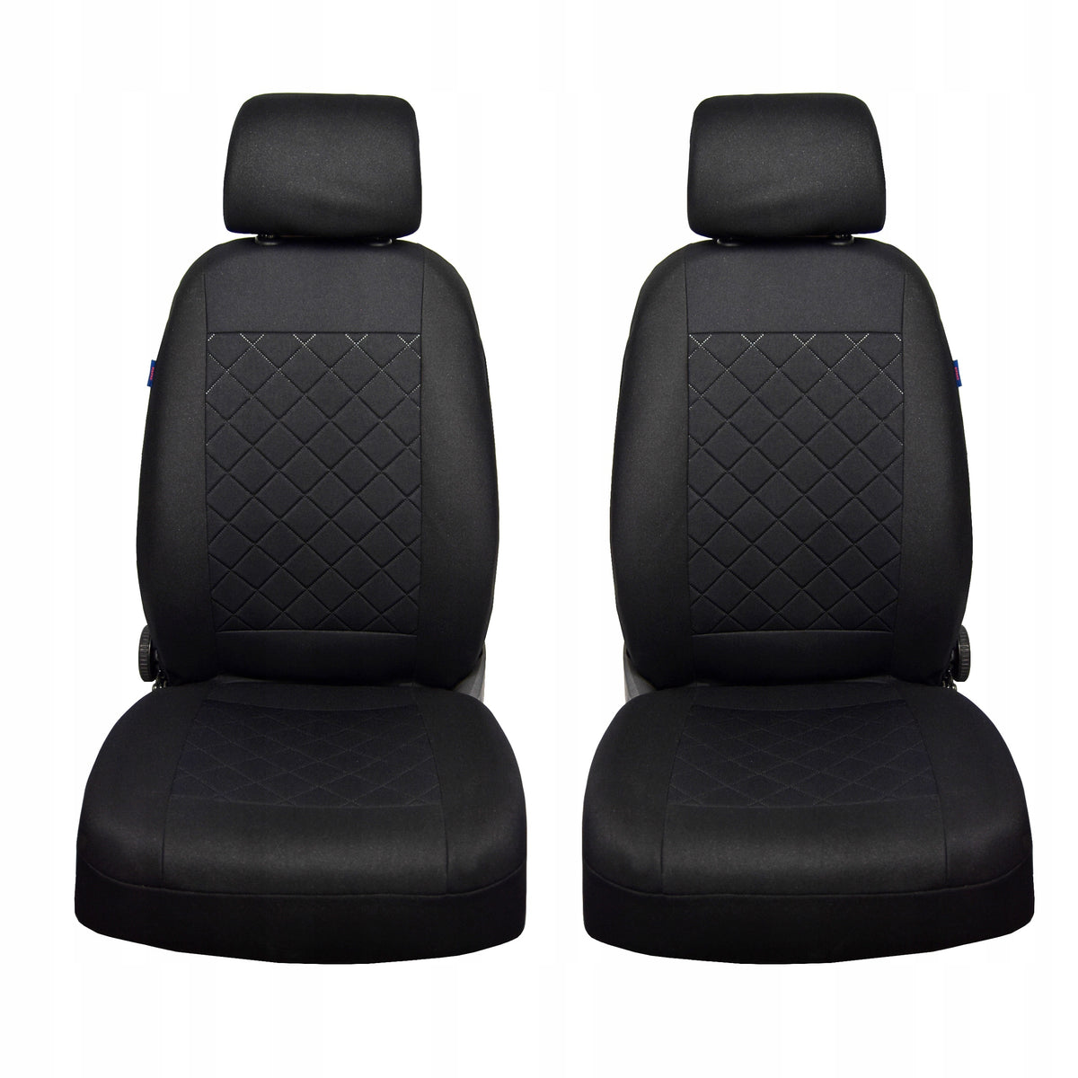 Front Seat Covers - CHRYSLER - Black Quilted Grating Manufacturer no brand