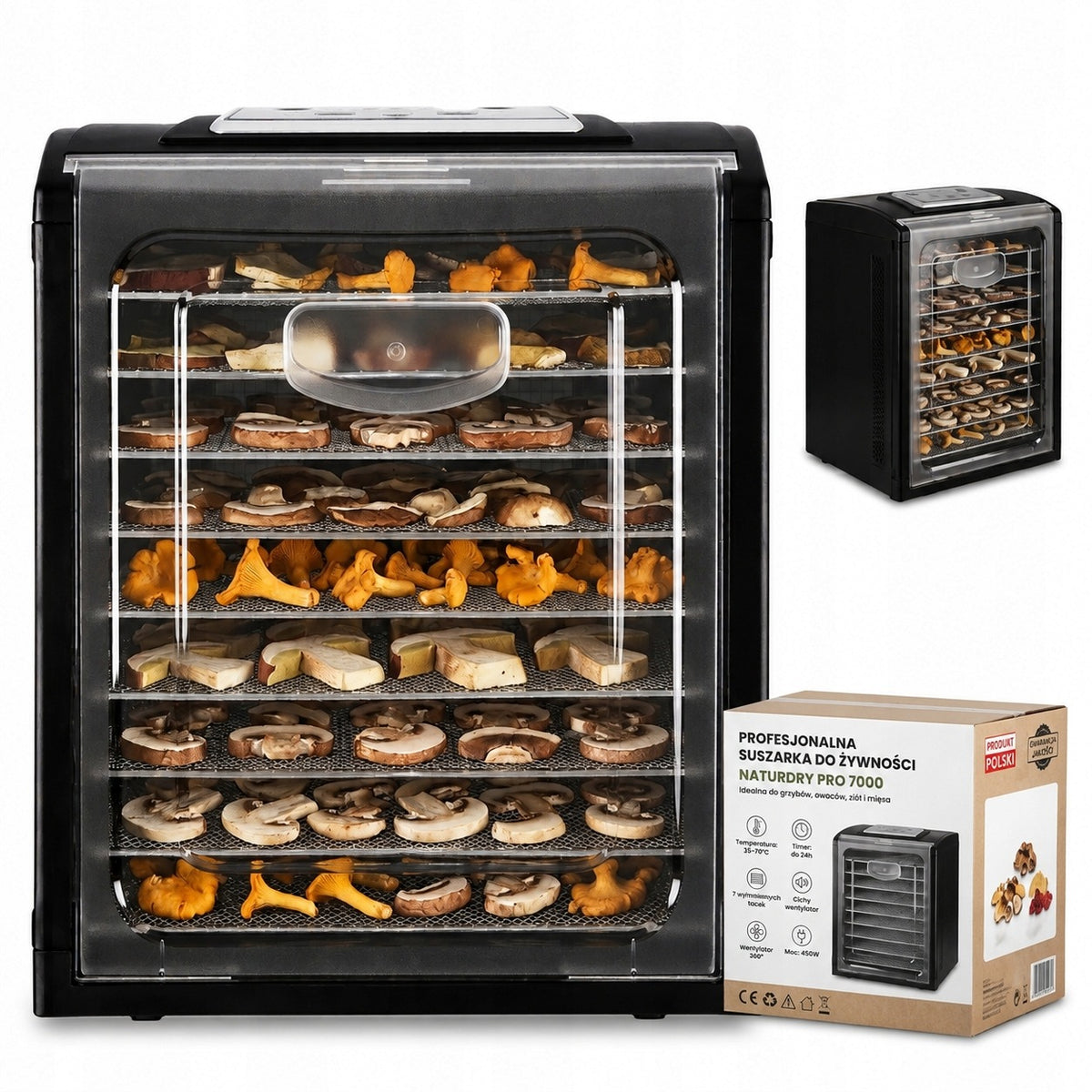 Fruit Mushroom Dryer Vegetables 700W 9 Sit 30L Thermocouple + FREEBIE