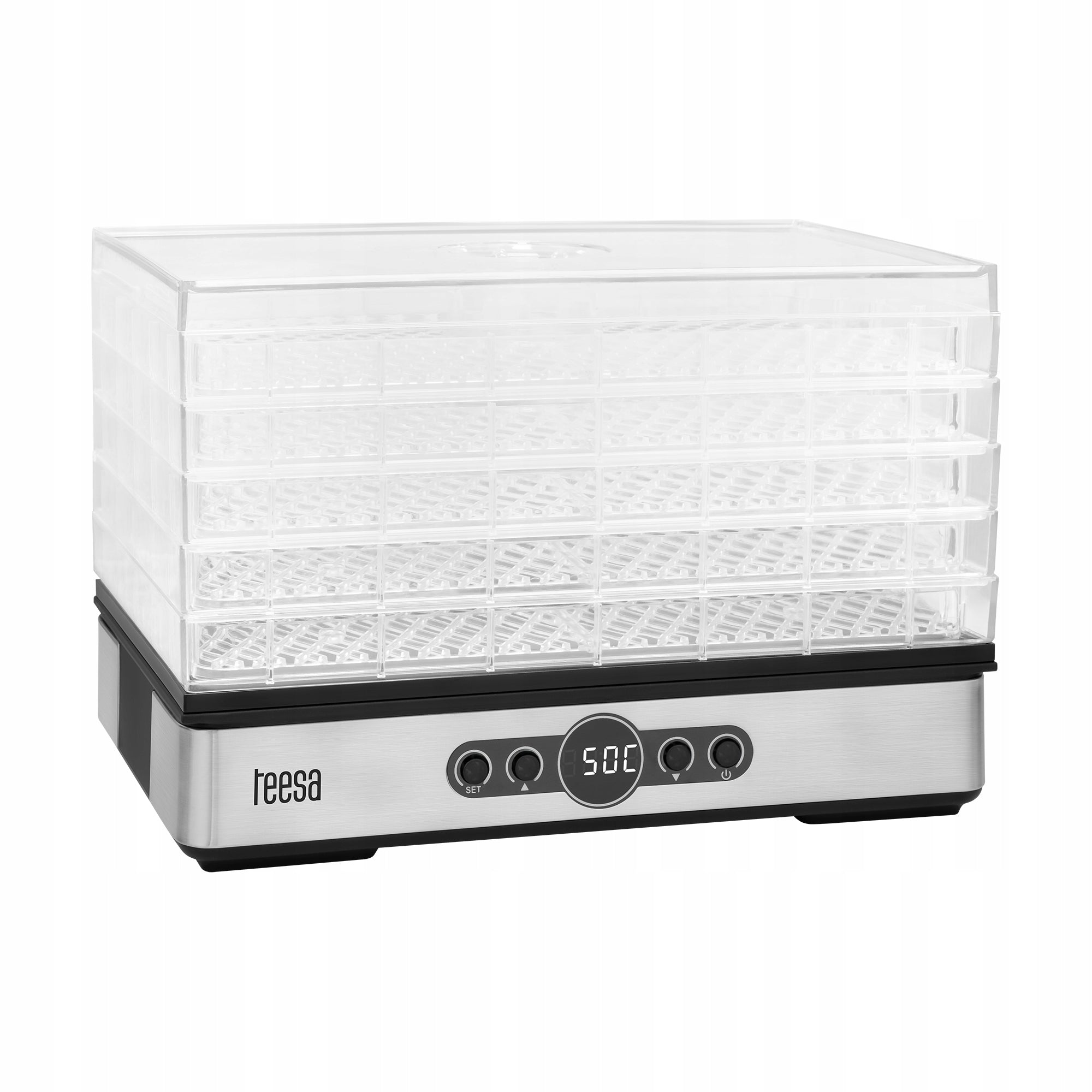 Fruit Vegetable Mushroom Dryer 400W 5 Sits Thermocouple Display Teesa Manufacturer code TSA3032