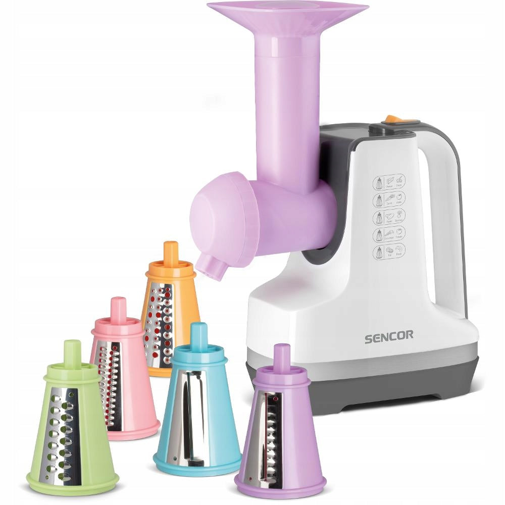 Fruit Vegetable Slicer Sencor SSG 4500WH with Ice Cream Attachment 150W