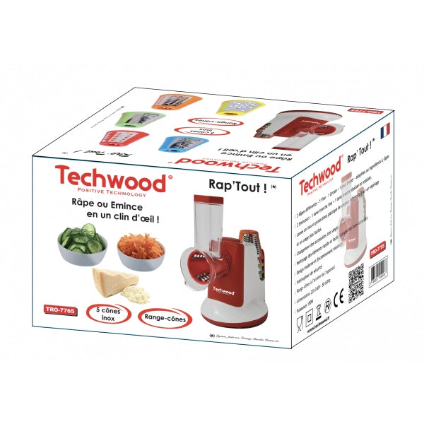 Fruit and vegetable slicer Techwood TRO-7765, 150 W Dominant color red