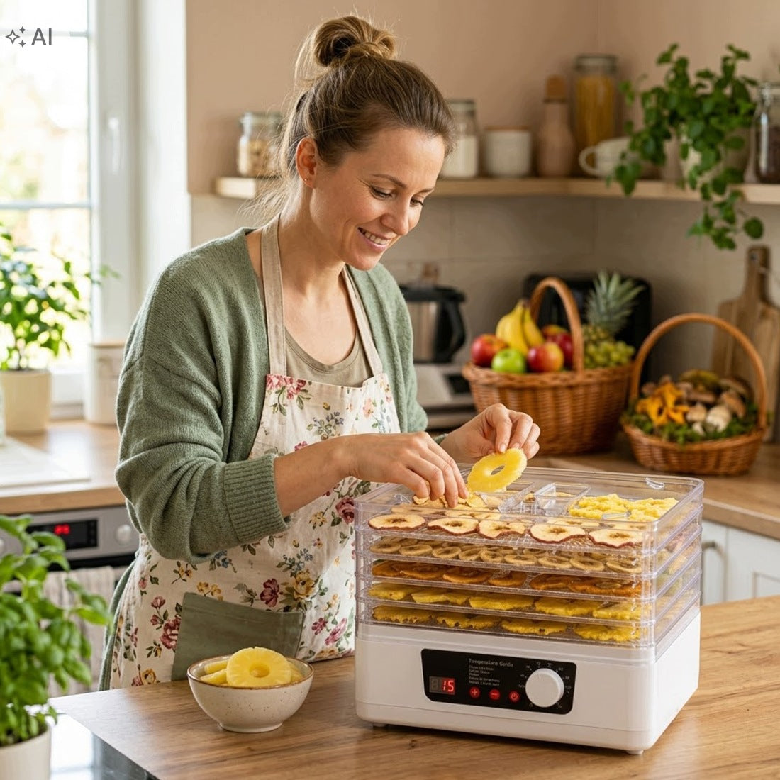 Fruit mushroom dryer 350W large Timer +Termoobieg 48H +6 sit 35-70C° Packaging status original