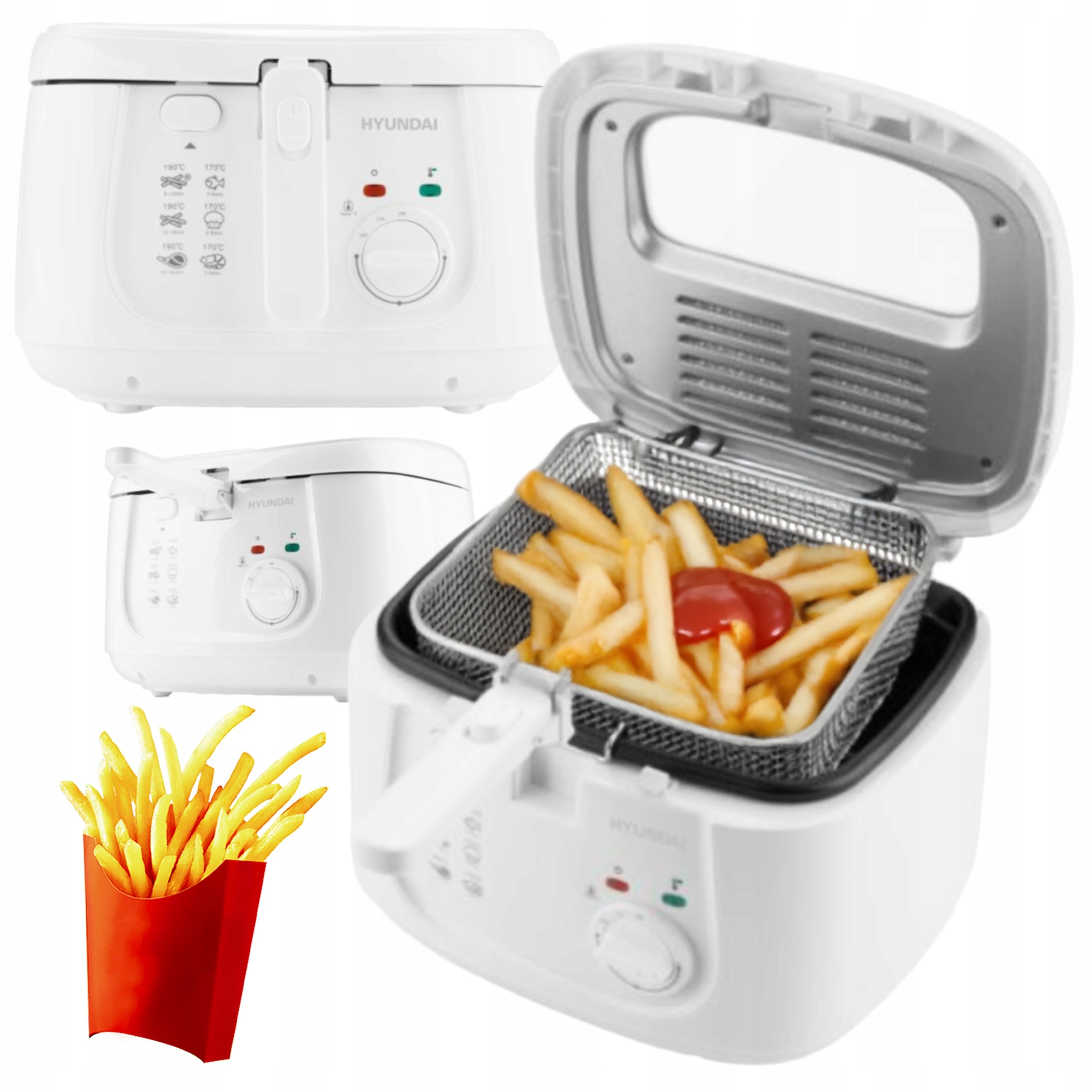Fryer fryer XXL LARGE 2,5L Temperature control OIL
