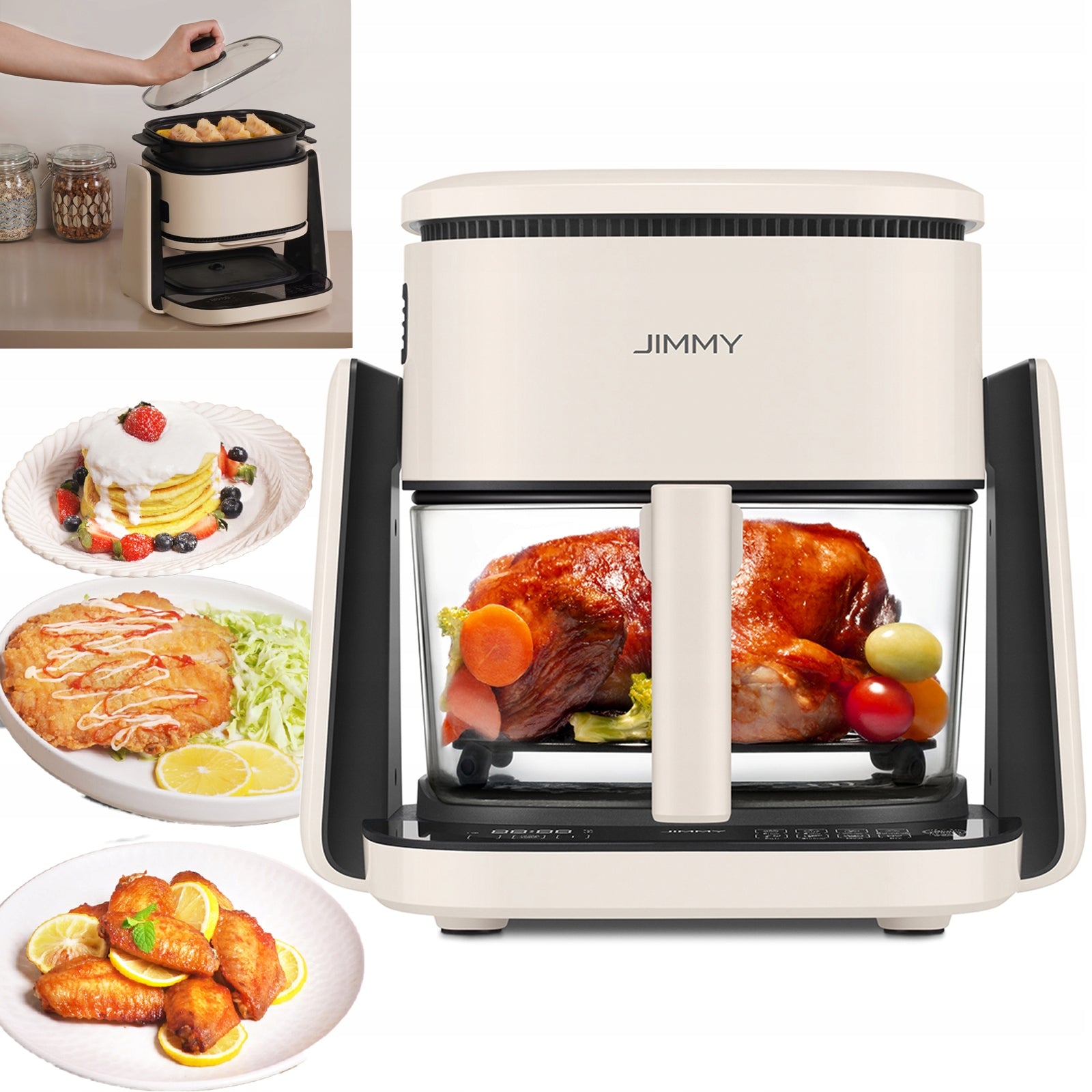 Frytkownica beztłuszczowa 4L Jimmy AF3 Easy Fry wielofunkcyjny Type fat-free
