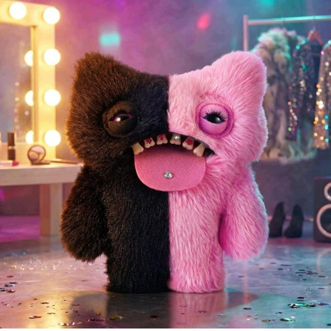 Fuggler Baddies Wide Eyed Weirdo Plush ZURU Pink Black 22 cm Manufacturer code 15784