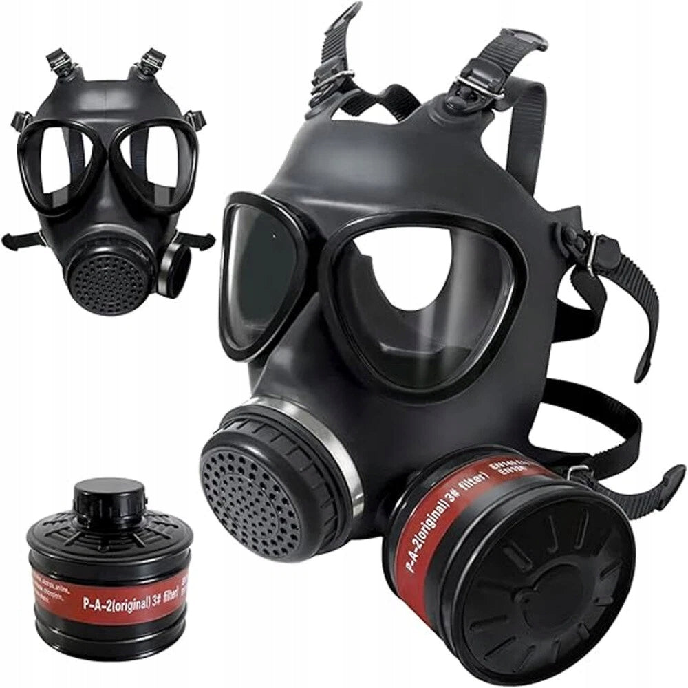 Full face breathing mask with 40 mm activated carbon filters Medical device no