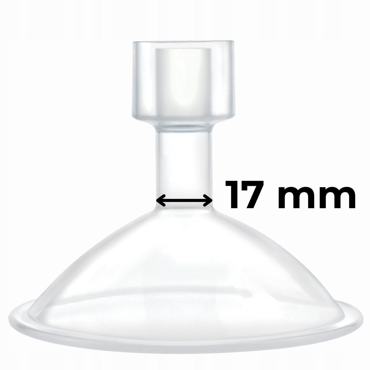 Funnel for breast pump bowl 17 mm