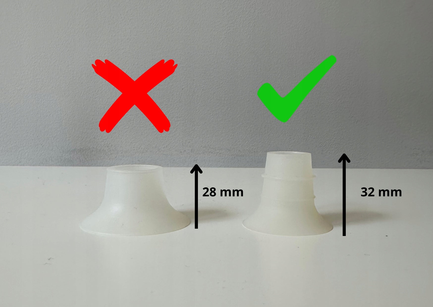 Funnel insert 24 mm short size 19 mm - 1 piece Packaging status original