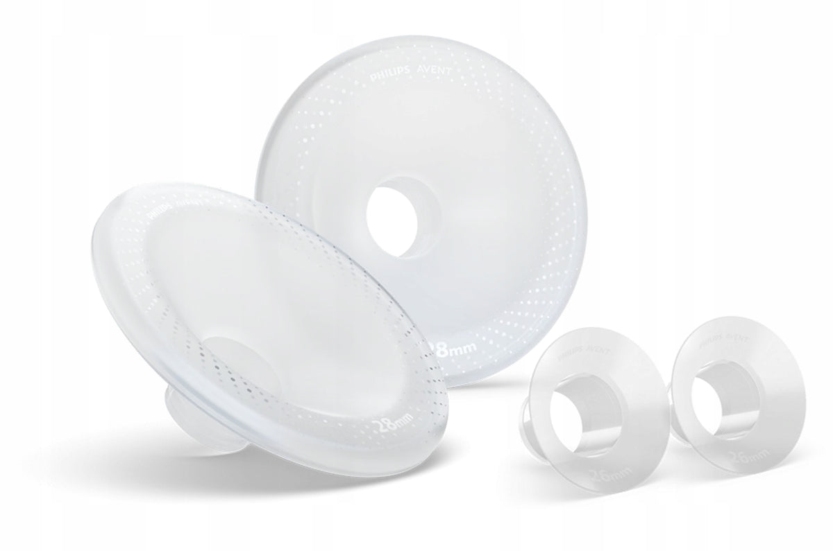 Funnel reducers + funnels for breast pump shell 26-28mm Philips Avent SCF552/11