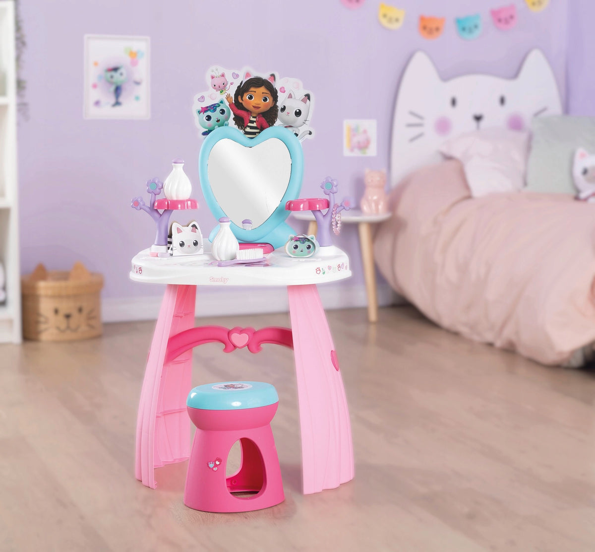 GABBY'S DOLLHOUSE DRESSING TABLE + 10 ACCESSORIES CAT HOUSE GABI #+ Manufacturer code 320255