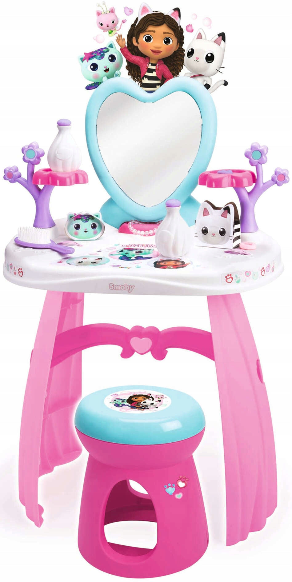 GABBY'S DOLLHOUSE DRESSING TABLE + 10 ACCESSORIES CAT HOUSE GABI #+ Packaging status original
