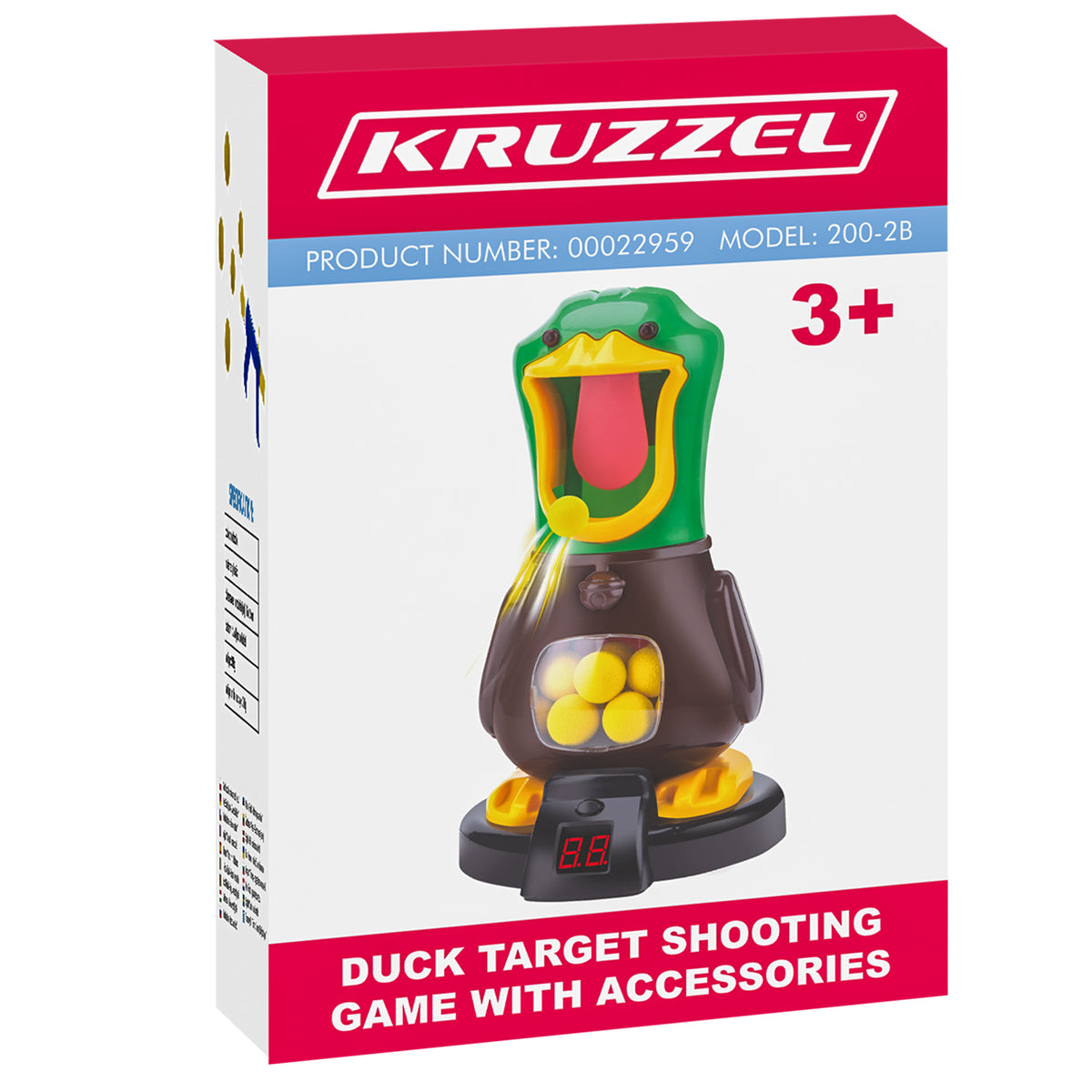 GAME HUNGRY DUCK SHOOTING TARGET LED 2x GUN GIFT BIRTHDAY Packaging status original