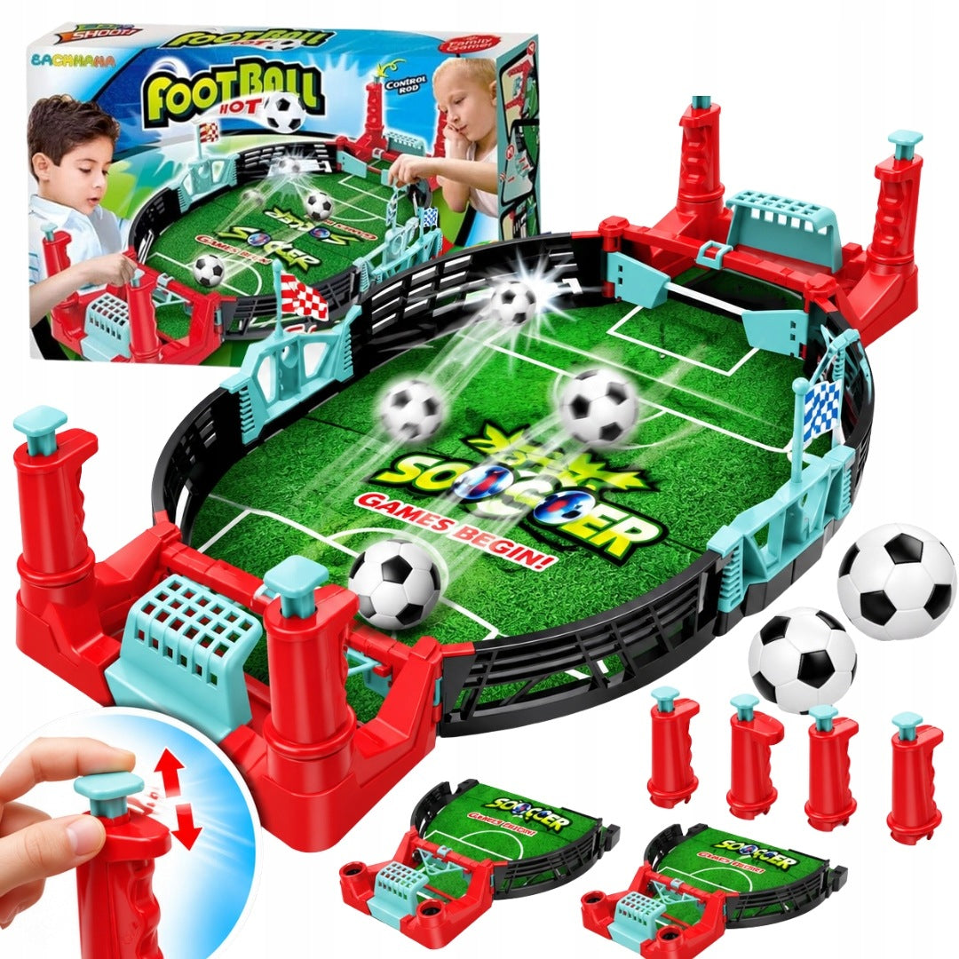 GAME MINI FOOTBALL SET FOR PLAYING FOOSBALL SPRING PITCH STADIUM