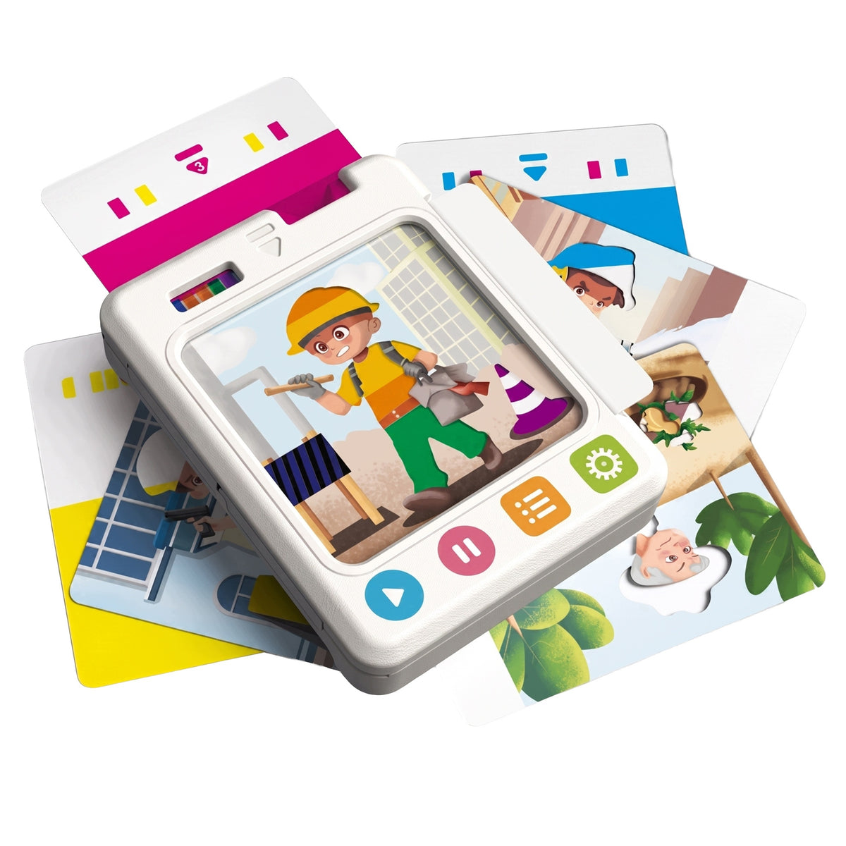 GAME ON CONCENTRATION CONSOLE INTERACTIVE DISGUISE CARDS CHARACTERS COLORS