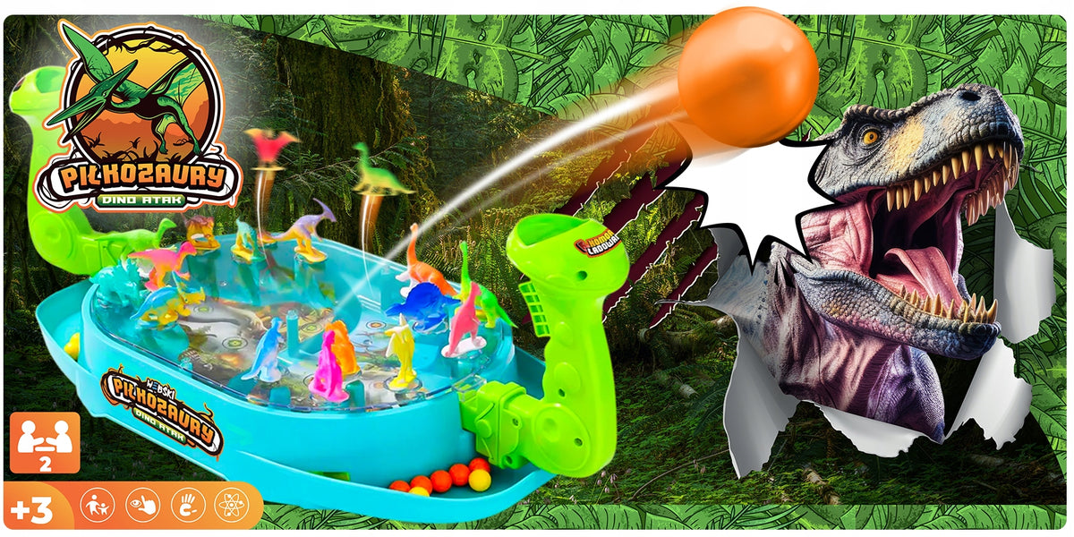 GAME Toy Gift for TWO CHILDREN BALLSAURS Dinosaur Wars BALLS Brand Webski
