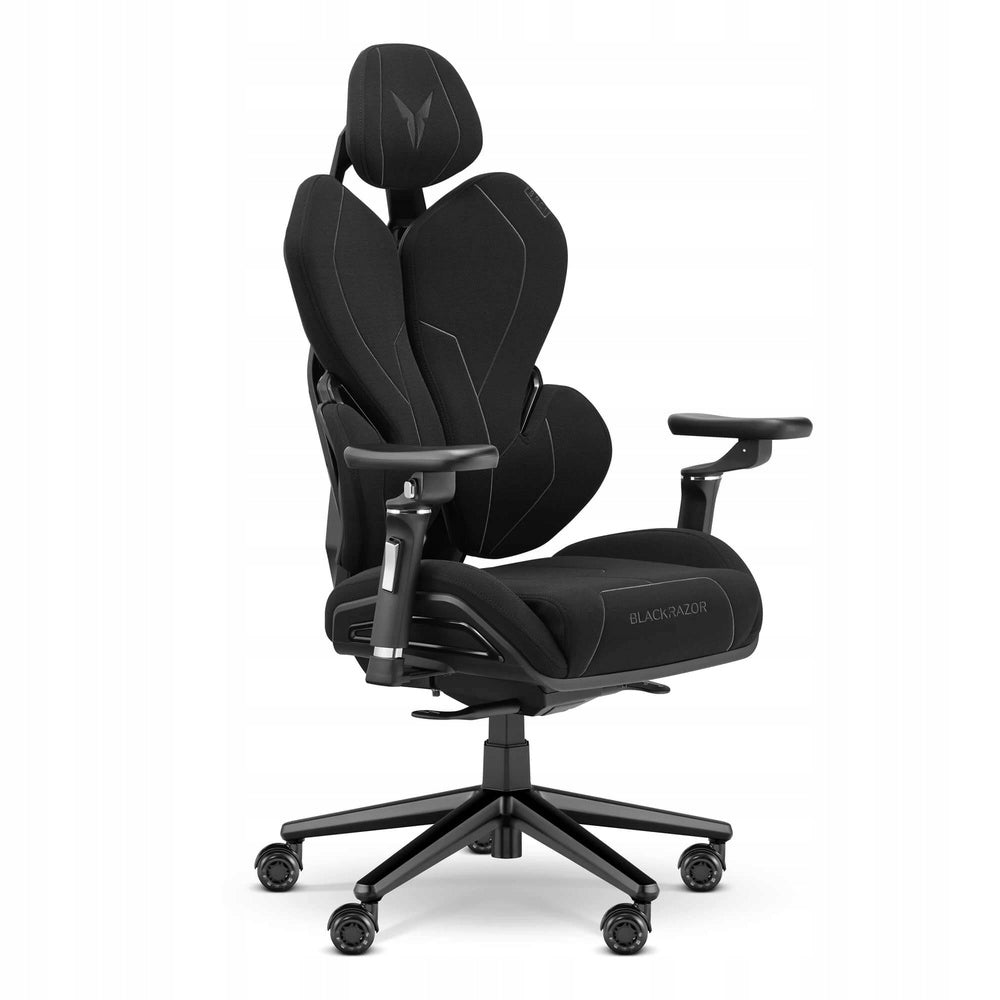 GAMING CHAIR BLACKRAZOR BLACK FABRIC PLAYER ROOM ERGONOMICS