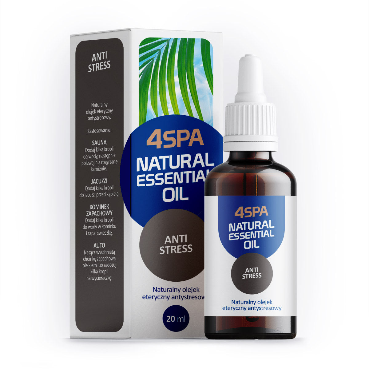 GAMIX 4 SPA ESSENTIAL OIL FOR SAUNAS, JACUZZI, CARS - ANTI SRESS 20 ml Packaging status original