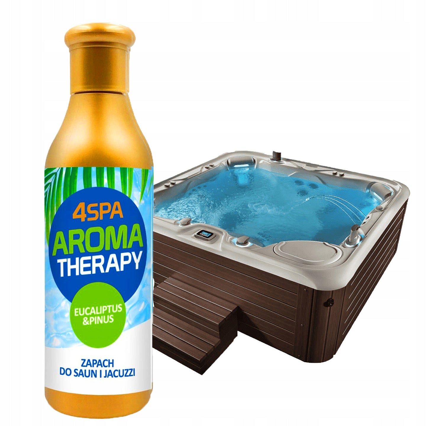 GAMIX 4SPA AROMA THERAPY ESSENTIAL OIL EUCALIPTUS & PINUS SAUNA JACUZZI Packaging status original
