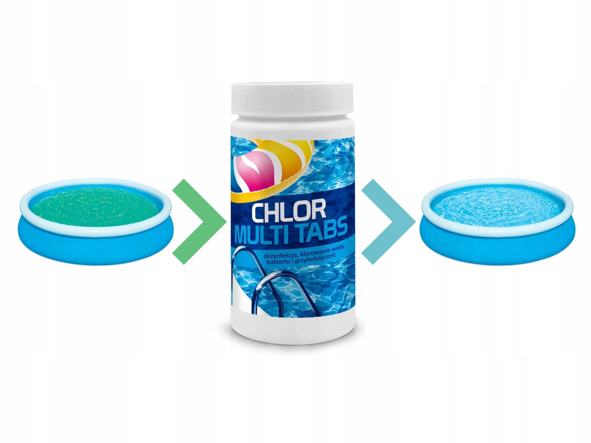 GAMIX CHLORINE MULTI 5KG TABLETS 200G 3IN1 FOR SWIMMING POOL STRONG WATER DISINFECTION Kind chlorine